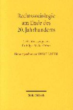 Rechtssoziologie am Ende des 20. Jahrhunderts de Horst Dreier