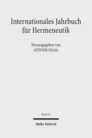 Internationales Jahrbuch Fur Hermeneutik