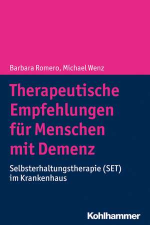 Therapeutische Empfehlungen für Menschen mit Demenz de Barbara Romero