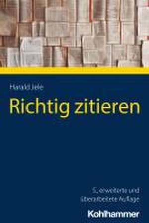 Richtig zitieren de Harald Jele