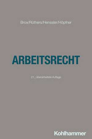 Arbeitsrecht de Hans Brox