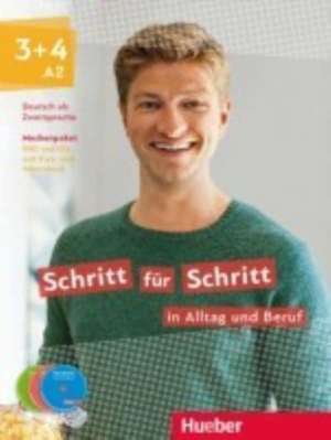 Schritt für Schritt in Alltag und Beruf 3+4 / Medienpaket (DVD + CD) de Daniela Niebisch