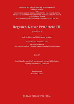 Die Urkunden und Briefe aus den Archiven und Bibliotheken des Regierungsbezirks Karlsruhe de Paul-Joachim Heinig