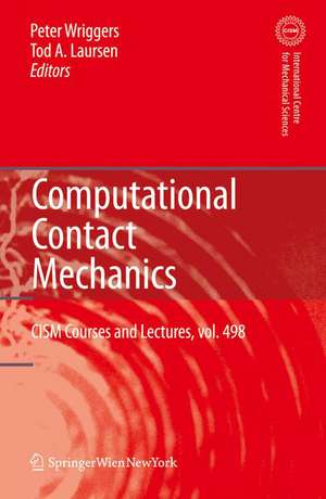 Computational Contact Mechanics de Peter Wriggers