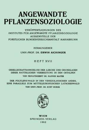 Gesellschaftsanschluss der Lärche und Grundlagen ihrer Natürlichen Verbreitung in den Ostalpen, Der Polylepsis-Wal in den Venezolanischen Anden, eine Parallele zum Mitteleurpäischen Latschenwald de Hannes Mayer