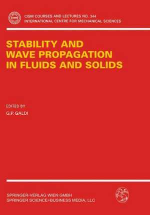 Stability and Wave Propagation in Fluids and Solids de Giovanni Galdi