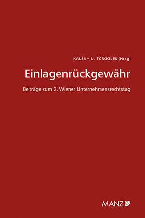 Einlagenrückgewähr de Georg Eckert