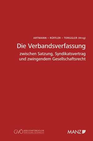 Die Verbandsverfassung de Eveline Artmann