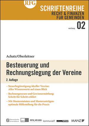 Besteuerung und Rechnungslegung der Vereine de Markus Achatz