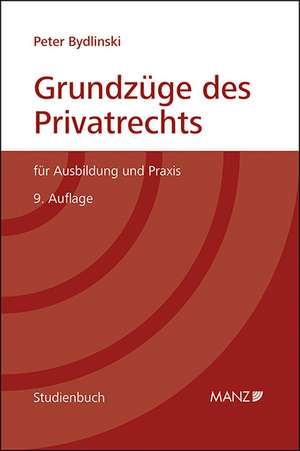 Grundzüge des Privatrechts de Peter Bydlinski