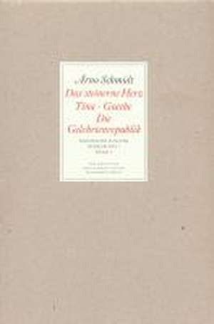 Bargfelder Ausgabe. Werkgruppe I. Romane, Erzählungen, Gedichte, Juvenilia de Arno Schmidt