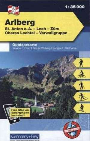 KuF Österreich Outdoorkarte 03 Arlberg 1 : 35 000