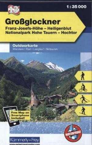 KuF Österreich Outdoorkarte 13 Großglockner 1 : 35 000