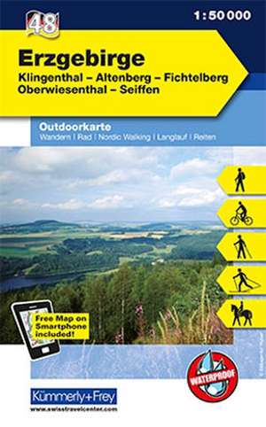 KuF Deutschland Outdoorkarte 48 Erzgebirge