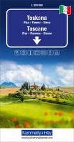 Kümmerly+Frey Regional-Strassenkarte 8 Toskana 1:200.000 de Hallwag Kümmerly+Frey AG
