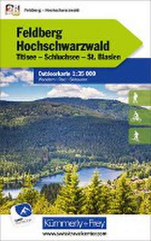 Kümmerly+Frey Outdoorkarte Deutschland 26 Feldberg, Hochschwarzwald 1:35.000 de Hallwag Kümmerly+Frey AG