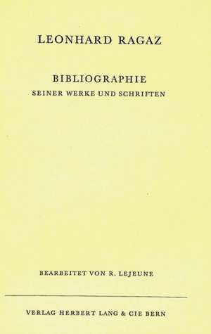 Bibliographie Seiner Werke Und Schriften