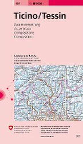 Swisstopo 1 : 100 000 Ticino Tessin