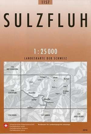 Swisstopo 1 : 25 000 Sulzfluh