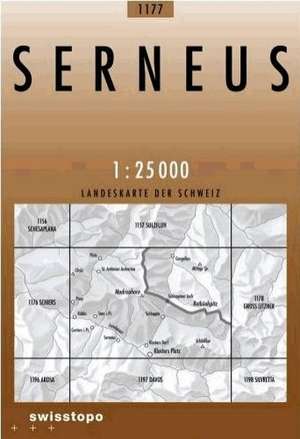 Swisstopo 1 : 25 000 Serneus