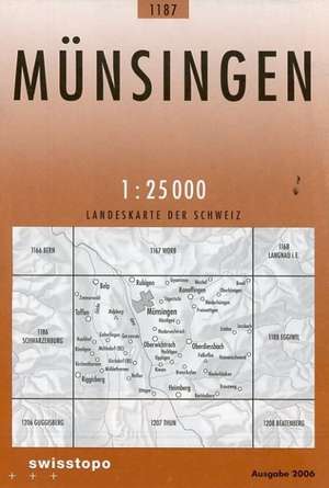 Swisstopo 1 : 25 000 Münsingen