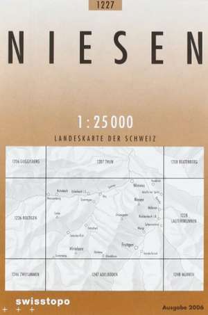 Swisstopo 1 : 25 000 Niesen