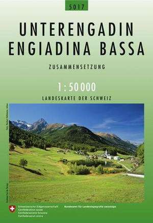 Swisstopo 1 : 50 000 Unterengadin Engiadina Bassa