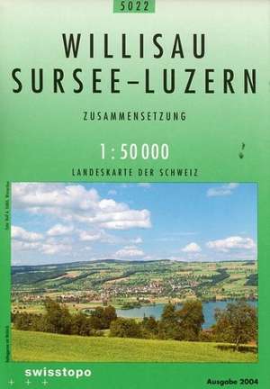 Swisstopo 1 : 50 000 Willisau Sursee Luzern