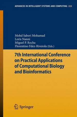 7th International Conference on Practical Applications of Computational Biology & Bioinformatics de Mohd Saberi Mohamad