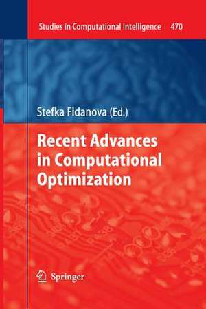 Recent Advances in Computational Optimization de Stefka Fidanova