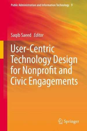 User-Centric Technology Design for Nonprofit and Civic Engagements de Saqib Saeed