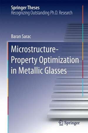 Microstructure-Property Optimization in Metallic Glasses de Baran Sarac