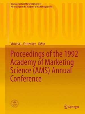 Proceedings of the 1992 Academy of Marketing Science (AMS) Annual Conference de Victoria L. Crittenden