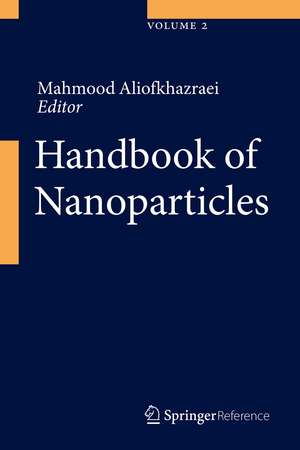 Handbook of Nanoparticles de Mahmood Aliofkhazraei