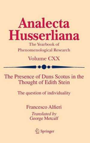 The Presence of Duns Scotus in the Thought of Edith Stein: The question of individuality de Francesco Alfieri