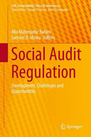 Social Audit Regulation: Development, Challenges and Opportunities de Mia Mahmudur Rahim