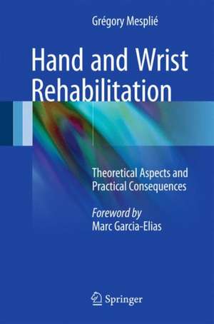 Hand and Wrist Rehabilitation: Theoretical Aspects and Practical Consequences de Grégory Mesplié