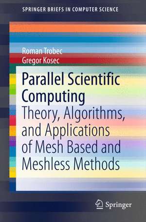 Parallel Scientific Computing: Theory, Algorithms, and Applications of Mesh Based and Meshless Methods de Roman Trobec