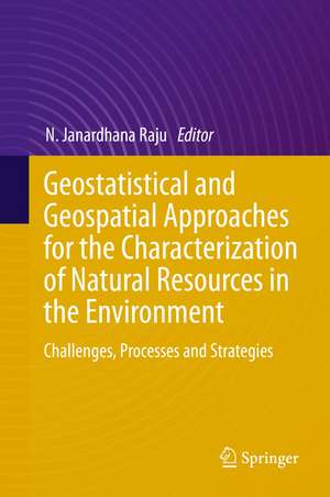 Geostatistical and Geospatial Approaches for the Characterization of Natural Resources in the Environment: Challenges, Processes and Strategies de N. Janardhana Raju