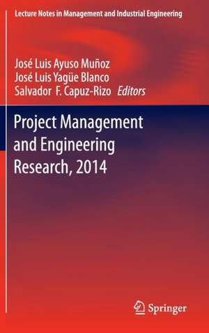 Project Management and Engineering Research, 2014: Selected Papers from the 18th International AEIPRO Congress held in Alcañiz, Spain, in 2014 de José Luis Ayuso Muñoz