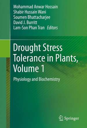 Drought Stress Tolerance in Plants, Vol 1: Physiology and Biochemistry de Mohammad Anwar Hossain