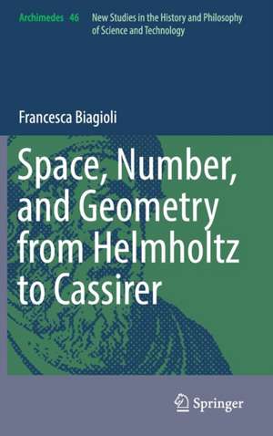 Space, Number, and Geometry from Helmholtz to Cassirer de Francesca Biagioli