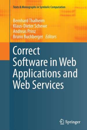 Correct Software in Web Applications and Web Services de Bernhard Thalheim