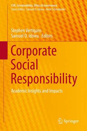 Corporate Social Responsibility: Academic Insights and Impacts de Stephen Vertigans