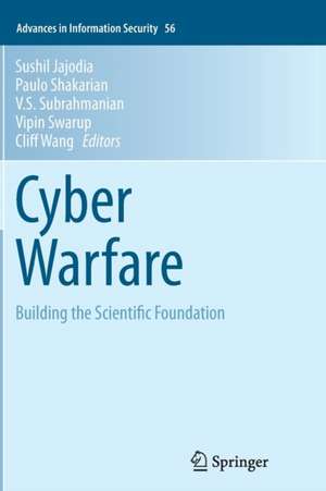 Cyber Warfare de Sushil Jajodia