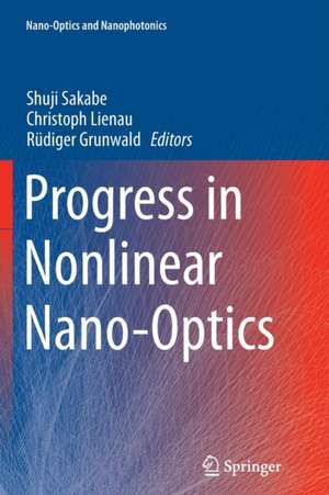 Progress in Nonlinear Nano-Optics de Shuji Sakabe