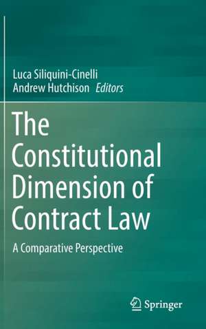 The Constitutional Dimension of Contract Law: A Comparative Perspective de Luca Siliquini-Cinelli