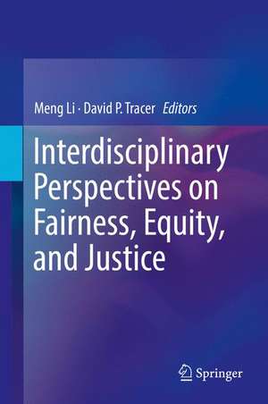 Interdisciplinary Perspectives on Fairness, Equity, and Justice de Meng Li