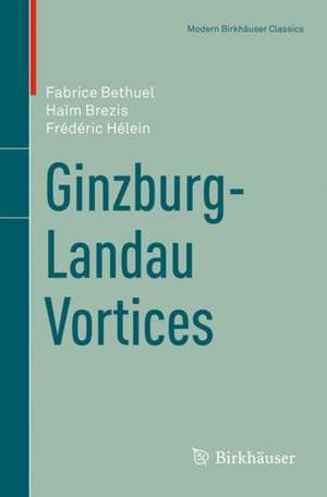 Ginzburg-Landau Vortices de Fabrice Bethuel