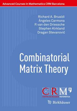 Combinatorial Matrix Theory de Richard A. Brualdi